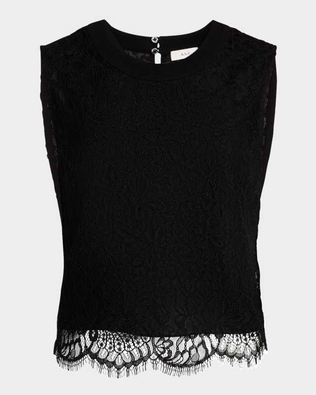 Gai Sleeveless Lace Top